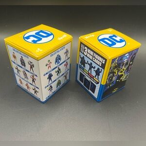 DC Comics Blue and Yellow Mini Figures Box